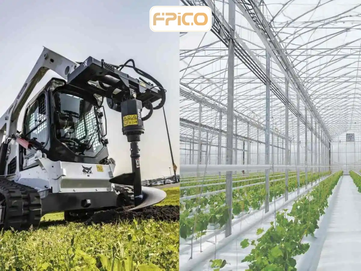 GREENHOUSES & AUGER DIG HOLES